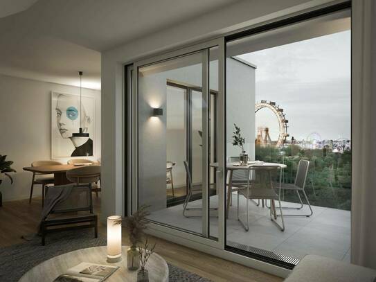 Moderne 3-Zimmer-Wohnung mit Balkon in einer ausgezeichneten Lage mit Blick auf den Grünen Prater