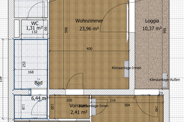 3 Zimmer Luxuswohnung, Dachgeschoss