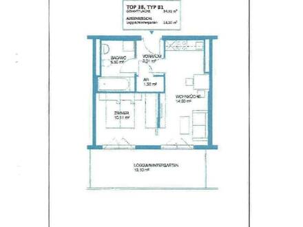 Nur für Anleger - vermietete 2-Zimmer-Wohnung mit großer Loggia! Kaufpreis exkl. MwSt.!