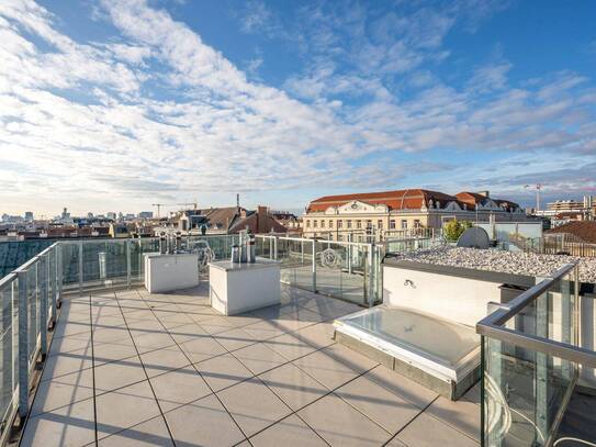 Für Design-Poeten: exklusives Penthouse mit XL-Dachterrasse & erstklassiger Architektur