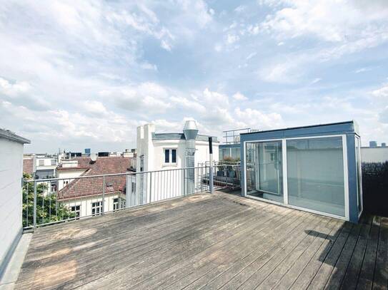 NEU! 3-Zimmer-Dachterrassenwohnung mit einmaligen Ausblick! Klimaanlage! Maissonette! 38m² Dachterrasse!