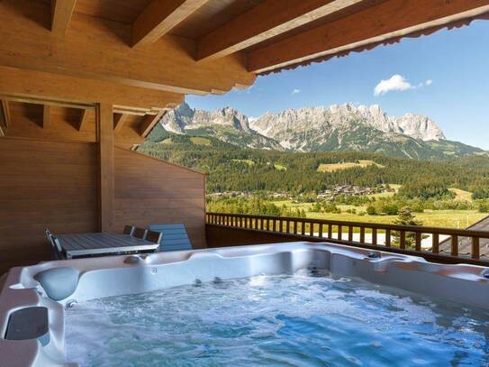 Möbliertes Chalet mit Blick auf den Wilden Kaiser