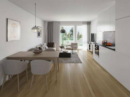 Helle 2-Zimmer-Gartenwohnung inkl. Top-Ausstattung und Küche | nachhaltig & modern | Neubau 2023