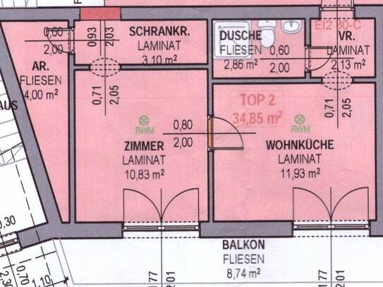 Wohnungen in 7531 Kemeten 44 m² € 495,--