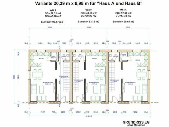 Beispiel FIXPREISANGEBOT EUR 449.000,-- : "Leistbares Wohnen mit neuen Grundrissvarianten: 150m² Nutzfläche,