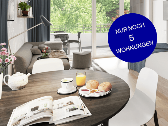 Westseitige und sehr ruhige 2-Zimmer-Wohnung mit sonniger Terrasse!