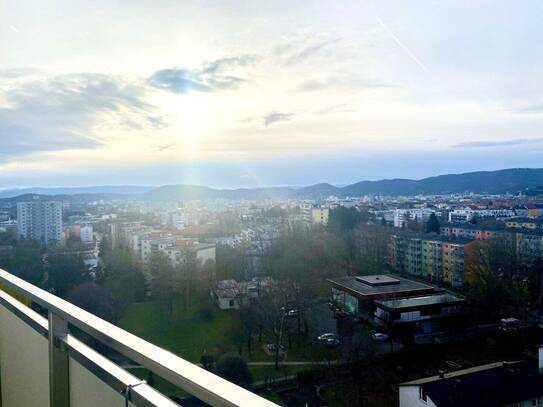 Vermietete 3-Zimmer-Wohnung mit traumhaften Ausblick auf St. Peter und TOP Infrastruktur