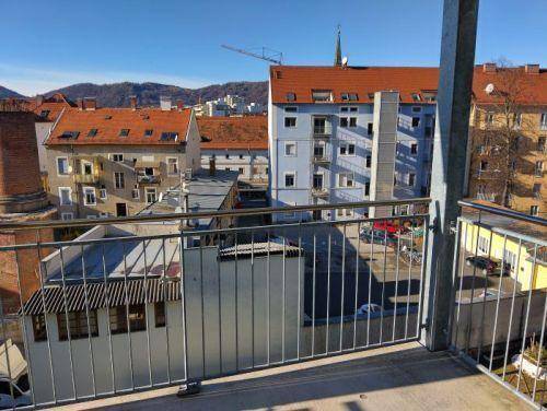 Sanierter 3 ZIMMER-NEUBAU + sonniger West-Balkon 7m² + neue Einbauküche + Lift + vorletzter Stock!