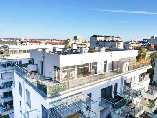 Exklusives Penthouse in Eggenberg mit Panorama-Terrasse und eigenem Jacuzzi – ein Wohnerlebnis der Extraklasse!