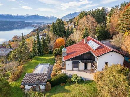 Garten-Landhaus mit Traum-See-Bergpanorama!