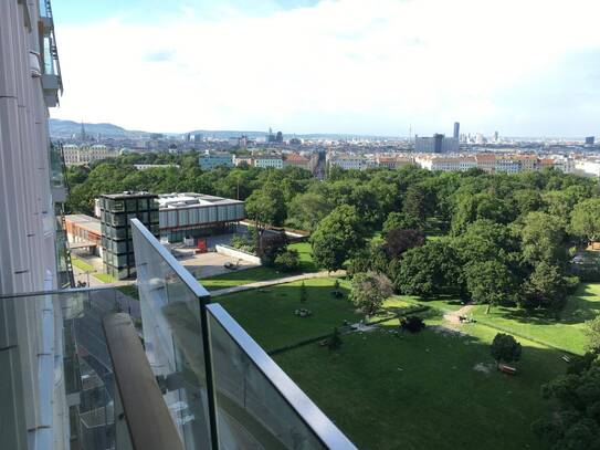 Zentrale Grünlage am Belvedere mit Weitblick