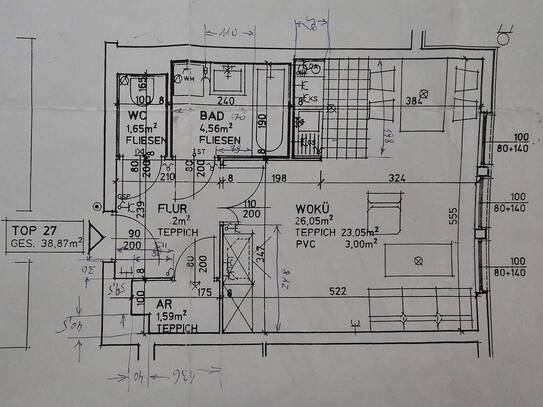 Schöne 1-Zimmer-Wohnung 39 m2 im grünen Wien