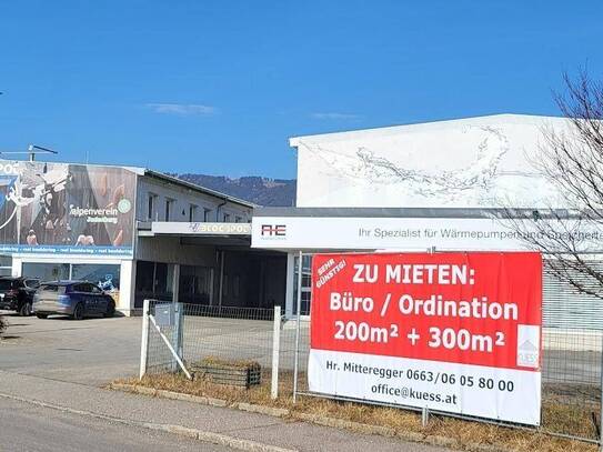 *300 m² + 200m² Büro + 70m² Lagerfläche sehr günstig zu mieten