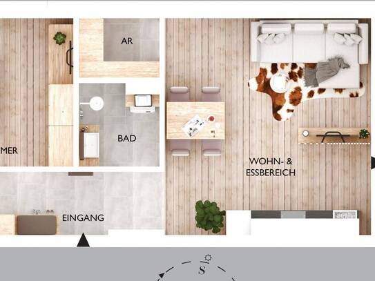 Edle Neubau Erdgeschoss-Wohnung in perfekter Lage in Mittersill, mit Tiefgarage - TOP 1