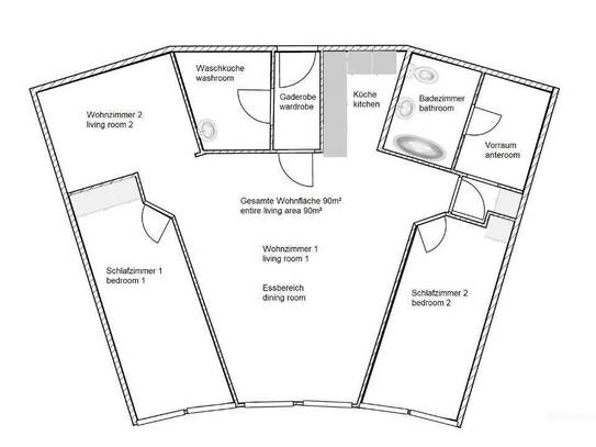 Top Eigentumswohnung ≈ 90 m² mit perfektem Grundriss und Lage in Simmering Gasometercity