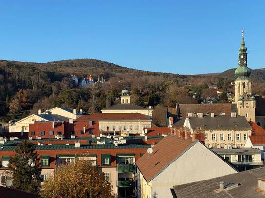 Sehr schöne Dachgeschoßwohnung im Zentrum von Baden mit traumhaftem Blick