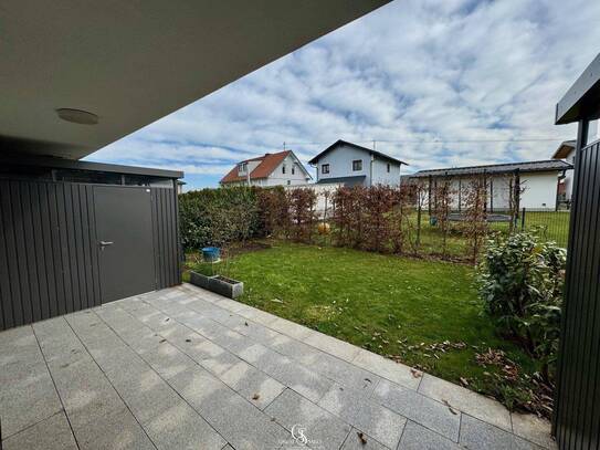 Sonniger Gartentraum im Neubau: Zwei-Zimmer-Wohnung mit Carportstellplatz