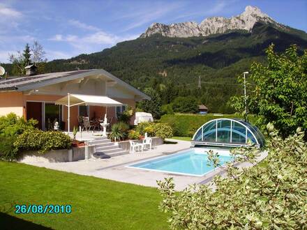 Modernisierter 5-Zimmer-Bungalow mit überdachtem Pool in Pflach