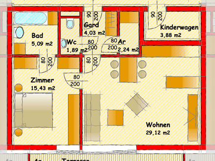 Attraktive 2-Zimmer-Wohnung mit Balkon und Tiefgaragenstellplatz in Kundl