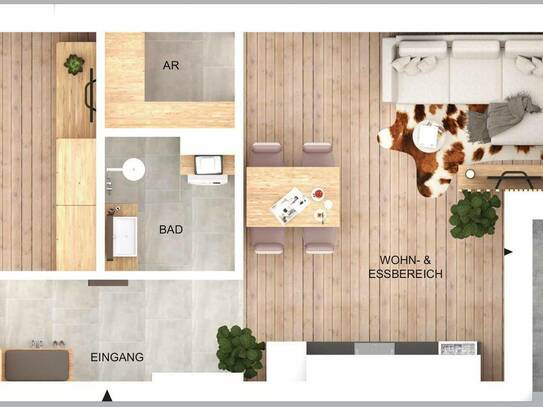 Ansprechende Neubau 2-Zimmer-Wohnung in perfekter Lage in Mittersill mit Tiefgarage - TOP 2