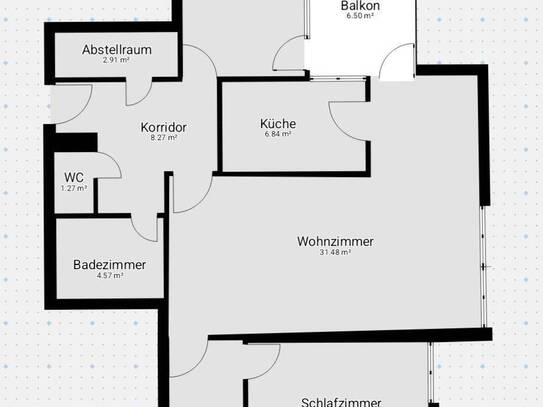 Wohnung 105m² + Balkon