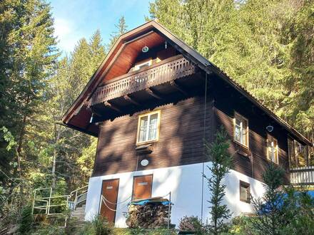 Ferienhaus am Berg neben Bach in Alleinlage