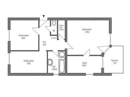 Schöne 3-Raum-Erdgeschosswohnung mit Terrasse in Saalfelden am Steinernen Meer