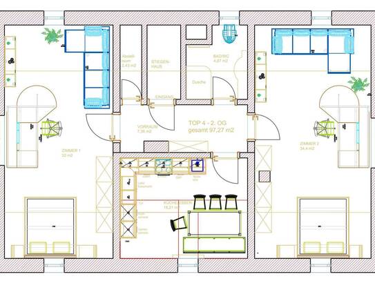 2-Zimmer-Wohnung im Zentrum von Andorf - Perfekt als WG geeignet!