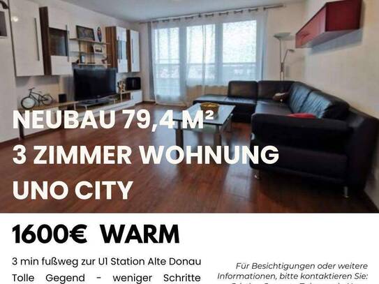 3-Zimmer-Wohnung – Top-Lage an der Alten Donau/UNO City