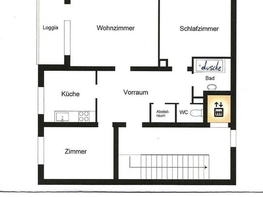 Freundliche 3- Zimmer Wohnung in zentraler Lage