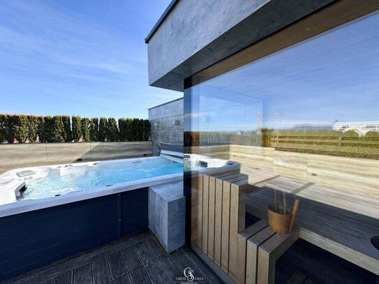 Luxus-Penthouse mit Swimspa und Sauna im Zentrum von Seiersberg