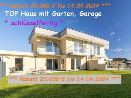 ***Rabatt € 20.000,- gültig bis 14.4.2024*** Top HAUS *schlüsselfertig*, Garten + Garage fertig, DIREKT vom Besitzer, O…