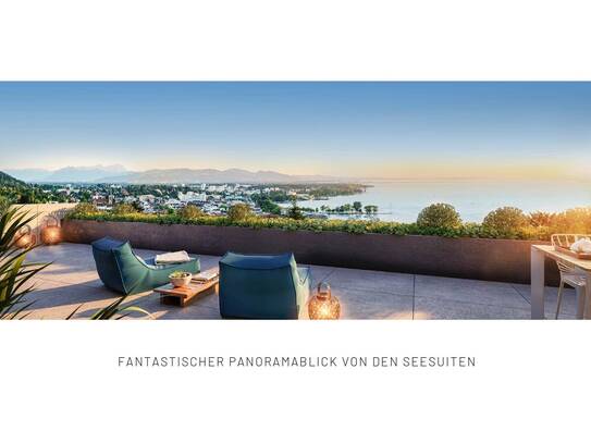 Penthouse "SeeSuite KONSTANZ" in Terrassenvilla m. idyllischem Panorama ü. Bodensee u. Bregenz; Lage 500m Luftlinie ins…