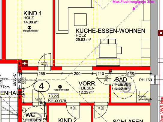 Schöne 4-Raum-Wohnung mit EBK und Balkon in Obernberg am Inn