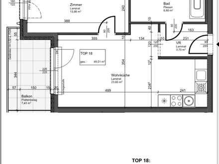 helle 2-Zimmer-Wohnung mit Balkon