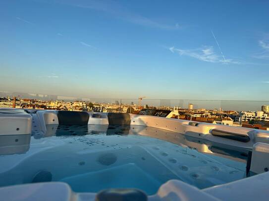 Luxuspenthouse mit Dachterrasse, Sauna und Privatpool!