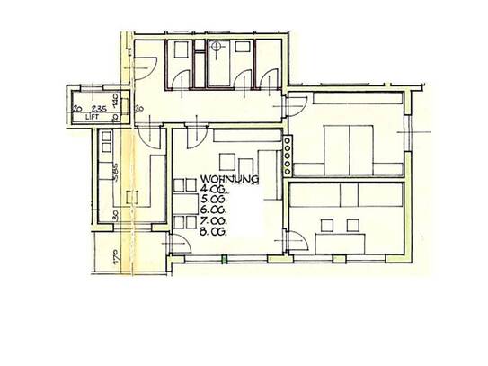 Unmöblierte sonnige 3-Zimmer Etagen-Wohnung in 4600 Wimpassing/Wels (privat ohne Makler)