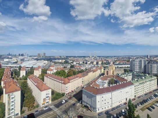 Dachgeschoßwohnung im 18 Stockwerk inkl. traumhafter 63m² Terrasse mit Blick über Wien