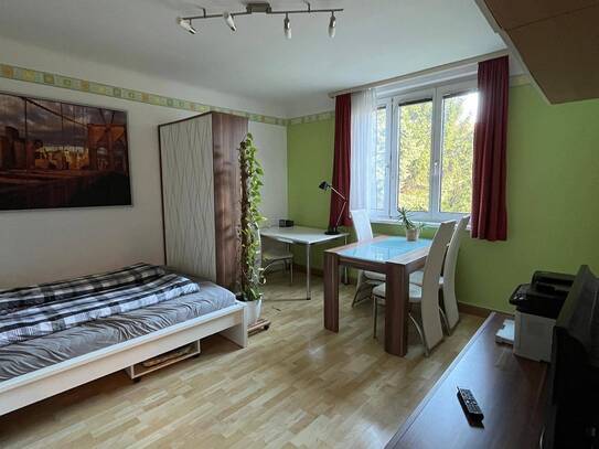 Helle 1-Zimmer-Wohnung mit Ausblick ins Grüne