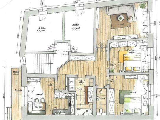 Neu sanierte 6-Zimmer-Wohnung mit Balkon und Einbauküche in Neukirchen am Walde