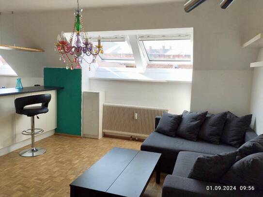 1030 Wien, Helle Dachgeschoßwohnung, 2 Zimmer getrennt begehbar, Privatverkauf, bitte keine Makler!