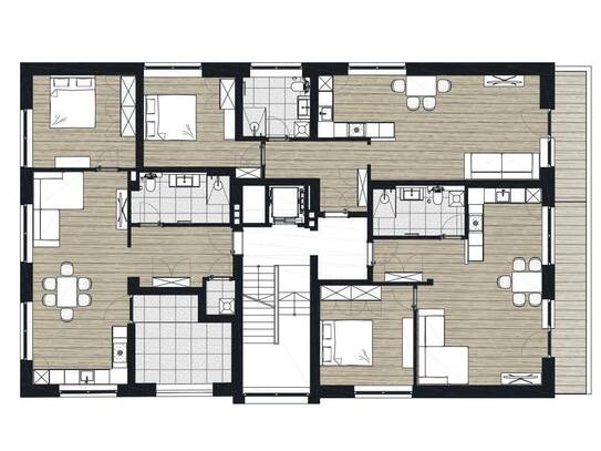 3 Helle 2-Zimmer-Wohnung im 1. Obergeschoss (TOP2 - TOP4)