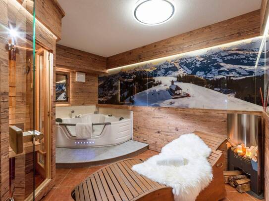 Chalet mit Garten - Teich - Sauna - Jacuzzi in sonniger & ruhiger Lage in Kirchberg bei Kitzbühel in Tirol