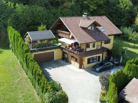 Gemütliches Landhaus in sonniger Ruhelage mit See - und Bergblick im Ferienparadies Südkärnten