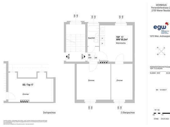 3-Zimmer-Wohnung, Top 17