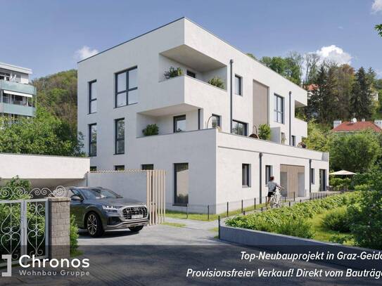 VERKAUFSSTART! Neubau 3-Zimmerwohnung mit 2 Terrassen! Neubauprojekt im Villenviertel in Geidorf!