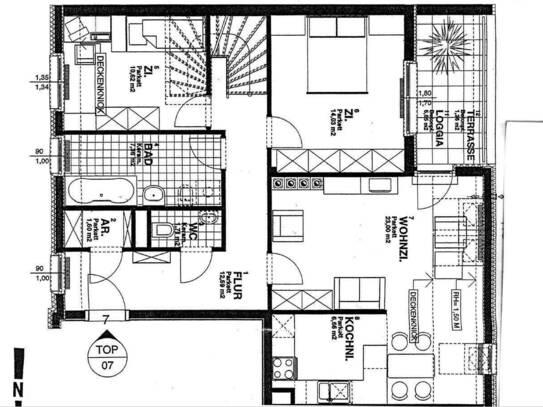 120m² DACHGESCHOSS MIT 5 ZIMMERN AM HAUPTPLATZ- PURKERSDORF, INKL. TIEFGARAGENPLATZ