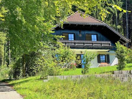 ZWEITWOHNSITZGENEHMIGTE RARITÄT !! ROMANTISCHES EINFAMILIENHAUS MIT ZUSÄTZLICHER BAUPARZELLE IN ABSOLUTER RUHELAGE AM W…