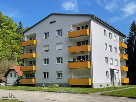 Mietwohnung mit Balkon und Blick ins Grüne!
