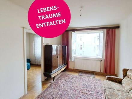 Renovierungsbedürftiges 2-Zimmer Apartment nahe dem Hamerlingpark!